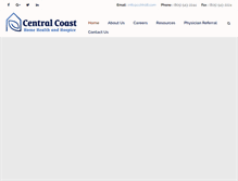Tablet Screenshot of centralcoasthomehealth.com
